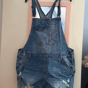 Denim Overall Jean shorts